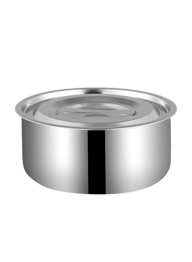 هابي هوم مجموعة أواني طبخ ثلاث قطع من الستانلس ستيل – أوعية خلط متعددة الاستخدام بحجم 16 سم، 18 سم و20 سم، وعاء بخاري للمأكولات البحرية مع غطاء – أواني منزلية احترافية للطهي، الخلط، التقديم، التتبيل، التخزين، مقاومة للصدأ، سهلة التنظيف، مع تصميم مستقر وآمن للاستخدام اليومي - Image 5